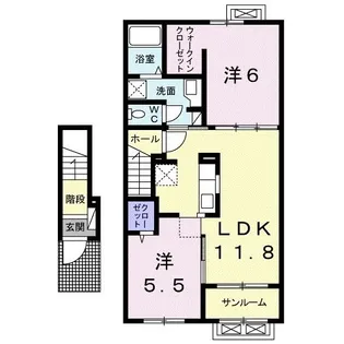 ビオーラ・ユーII【2階】の間取り