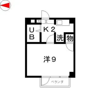 タイムズスクエア田辺【2階】の間取り