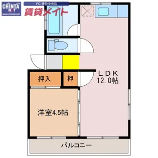 エスパシオ【2階】の間取り