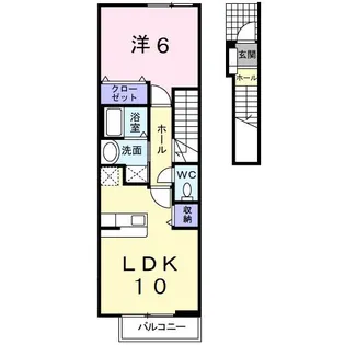 アルコバレーノ【2階】の間取り