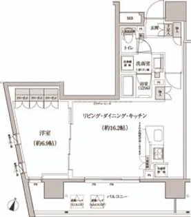 パークハビオ渋谷本町レジデンス【10階】の間取り