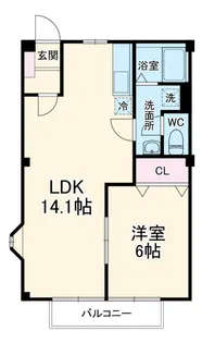 グリーン・ヒル【1階】の間取り