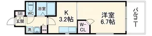 エステムプラザ京都烏丸五条【7階】の間取り