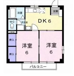 グリーンハウスおがわ【2階】の間取り