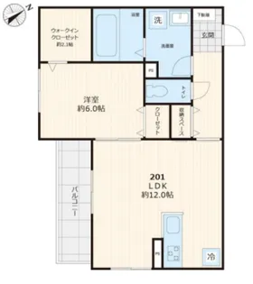 ハレノマ【1階】の間取り