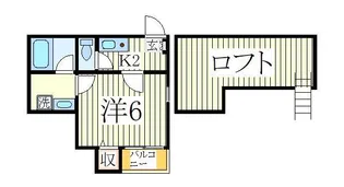 コンパートメントハウス柏I【2階】の間取り