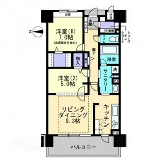 アルファステイツ岡山駅前【9階】の間取り