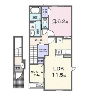 ドルミオークスIII【2階】の間取り