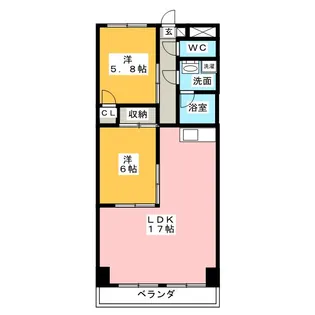 サンハイツ池場【3階】の間取り