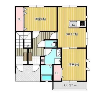 サンガーデン中津【1階】の間取り