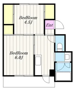 ビレッジハウス三田4号棟【1階】の間取り