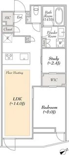 ルミークスイート恵比寿【2階】の間取り