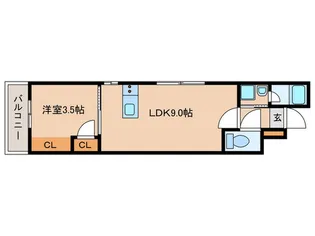 Se plus西千石【5階】の間取り