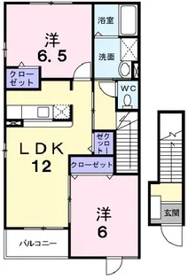 コモドハイムA【2階】の間取り