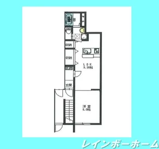 AK XXII(エーケートゥエンティーツー)【1階】の間取り