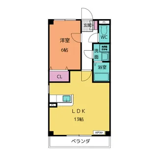 サンティークカメツタIII【2階】の間取り