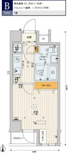 スカイコート文京江戸川橋【3階】の間取り