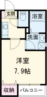 クレフラスト広川 A棟【1階】の間取り