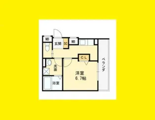 プール・トゥジュール ジャンフランソワ【2階】の間取り