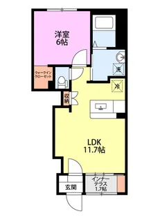 サザンウェーブII【1階】の間取り