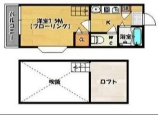 モンキー田島【1階】の間取り