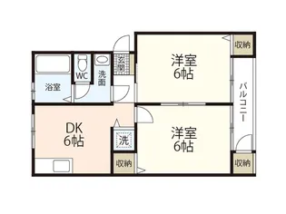 サンハイツ温品【3階】の間取り