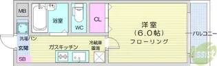 コーポKAYABA【2階】の間取り