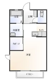 グランカトルズA【2階】の間取り