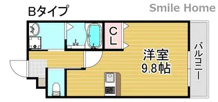 ジーメゾン墨江【1階】の間取り