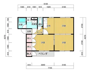 シティハイツ トヨタ【1階】の間取り