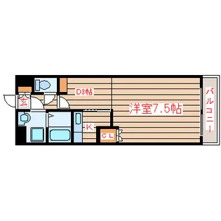 ロンディーヌI長町【1階】の間取り