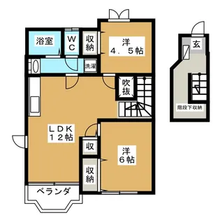 ピュアハウス A【2階】の間取り