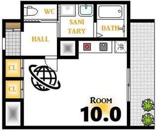 NomaZen BLD【4階】の間取り