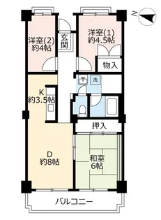 URポートアイランド【1階】の間取り