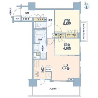 ミッドレジデンス文京【11階】の間取り