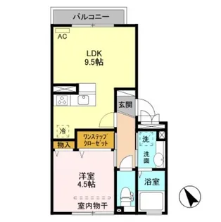 コート・メルベーユ【3階】の間取り