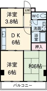 シャルルみずほ【2階】の間取り