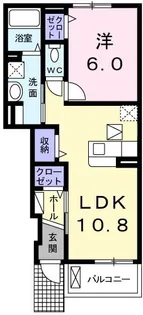 グランジュテIII【1階】の間取り