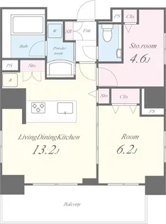 PARK RESIDENCE HARAJUKU【8階】の間取り