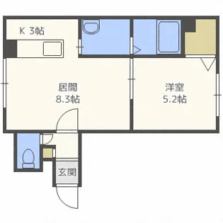 グランメール南麻生【1階】の間取り