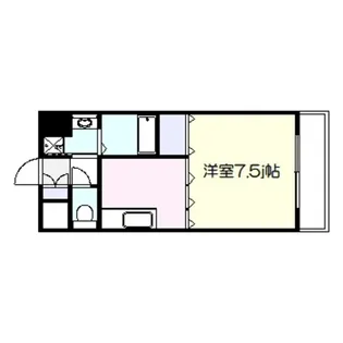 ウイングコート大和【6階】の間取り