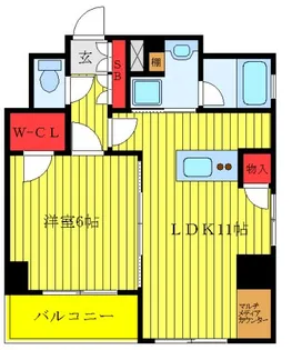 日神パレステージ巣鴨【7階】の間取り