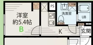 メゾンアッシュ大山【2階】の間取り