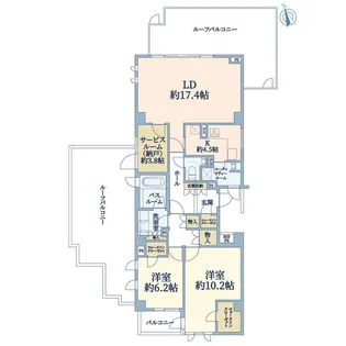 ライオンズマンション荻窪グランフォート【4階】の間取り
