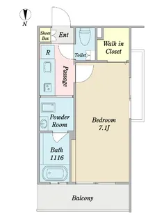 ボヌール二葉【5階】の間取り