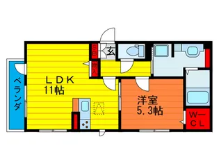 グラジオラス【1階】の間取り