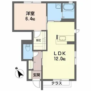 ドエル吹上【1階】の間取り