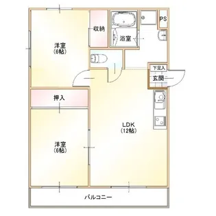 レジデンス佐久間【2階】の間取り
