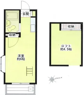 ソレイユひばりヶ丘I【1階】の間取り