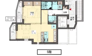 西蒲田YZY マンション【5階】の間取り